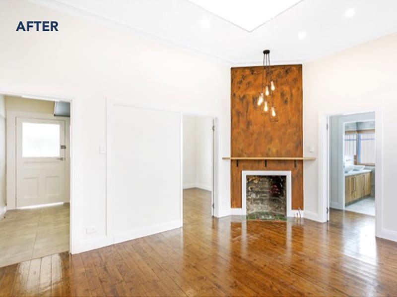 home buyers balmain inner west sydney-living room after